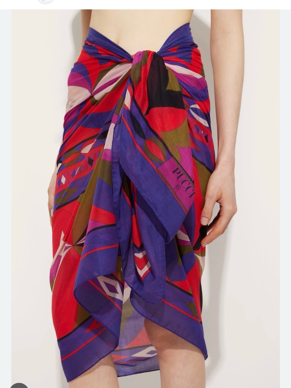 Emilio Pucci Sarong, Geometric Print - NWT - One Size - Authentic